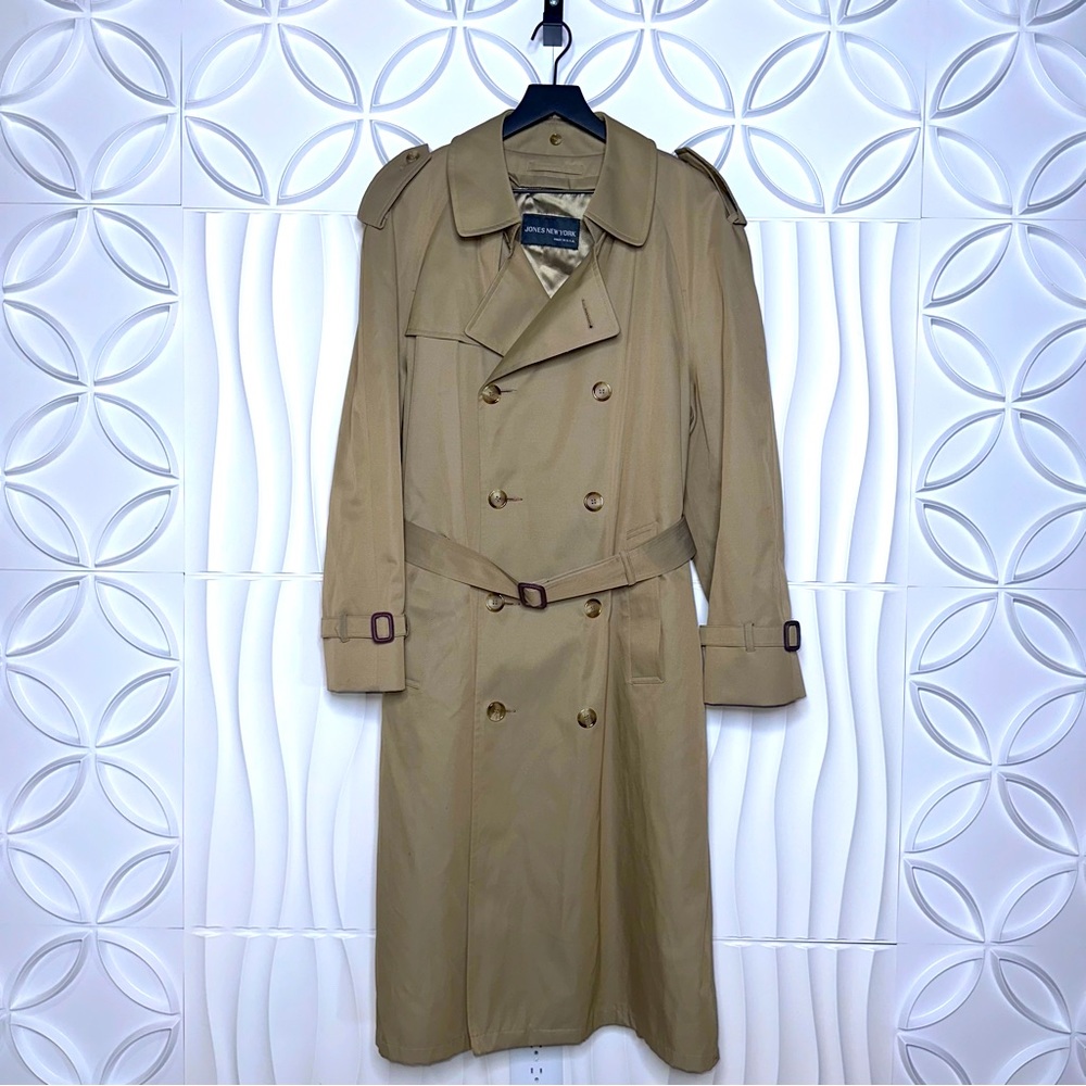Jones New York Wool Lined Waterproof Trench Coat